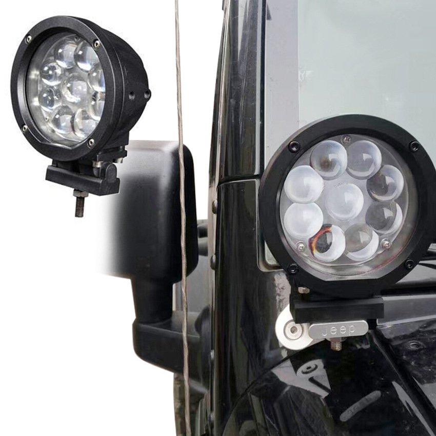 2023 New High Power Super Bright Round Led Driving Light DRL Truck 4WD Offroad Spotlight 4x4 7 Inch Car Led Work Light 24V 12V
